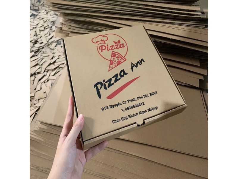 Hộp carton đựng bánh pizza