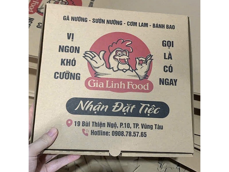Hộp carton đựng gà