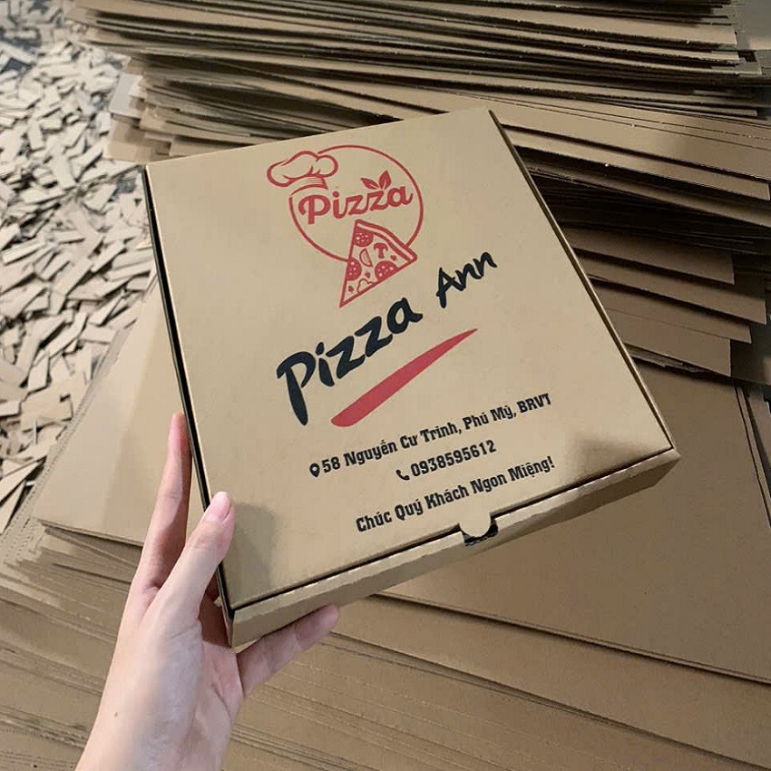 Hộp carton đựng bánh pizza